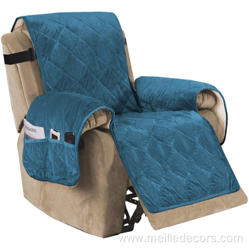 Velvet Recliner Chair Protector Seat Width Up 28"